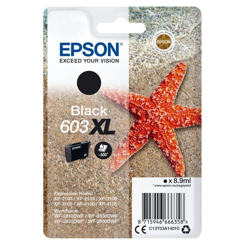 Epson original XL ink black 603XL - C13T03A14010