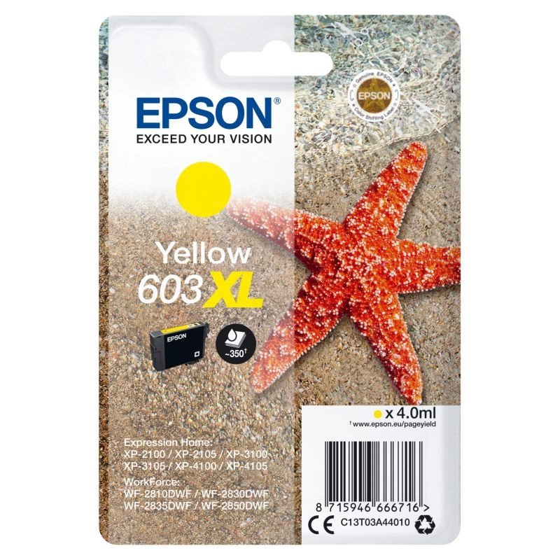 Epson original XL ink yellow 603XL - C13T03A44010