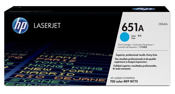 HP 651A original toner cyan - CE341A HP 651A original toner cyan - CE341A