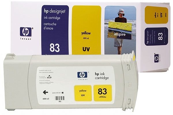 HP 83 original ink yellow - C4943A HP 83 original ink yellow - C4943A