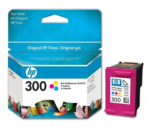 HP ink cartridge no. 300 - CC643EE - three color HP ink cartridge no. 300 - CC643EE - three color