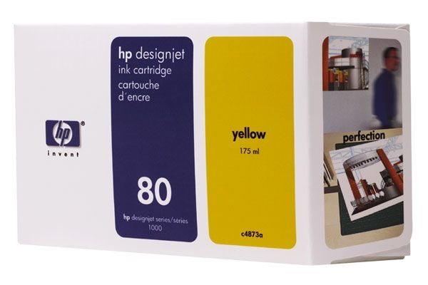 HP ink no. 80 for DJ 1050 yellow - C4873A HP ink no. 80 for DJ 1050 yellow - C4873A