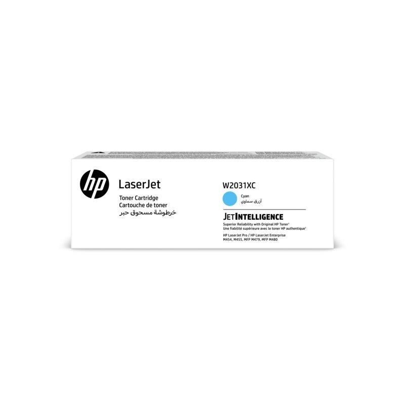 HP original 415X Contract toner cyan - W2031XC