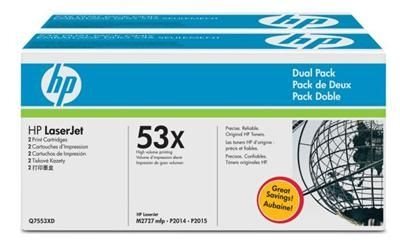 HP toner black double pack for LJ P