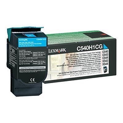 Lexmark toner cartridge cyan for C540, C540H1CG Lexmark toner cartridge cyan for C540, C540H1CG