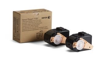 Xerox toner double pack yellow - 106R02604