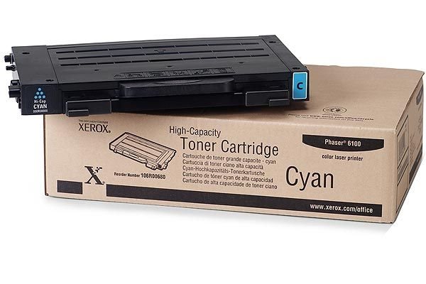 Xerox toner for Phaser 6100BD/DN, Cyan Xerox toner for Phaser 6100BD/DN, Cyan