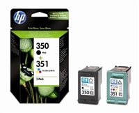 HP 350 / 351 original double pack ink black, cyan, magenta, yellow - SD412EE
